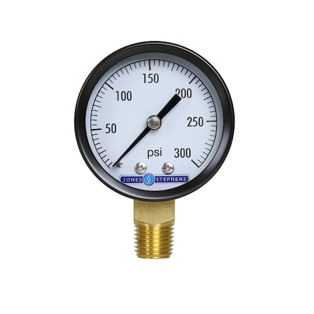 Jones Stephens 2in. 300 psi Pressure Gauge G60300